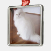 白いペルシャのオーナメント メタルオーナメント (左)