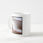 白いペルシャのマグ コーヒーマグカップ (正面左)