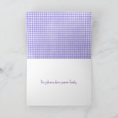 白いペルシャ猫とデイジー サンキューカード (内部)