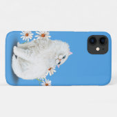 白いペルシャ猫とデイジー Case-Mate iPhoneケース (裏面(横))