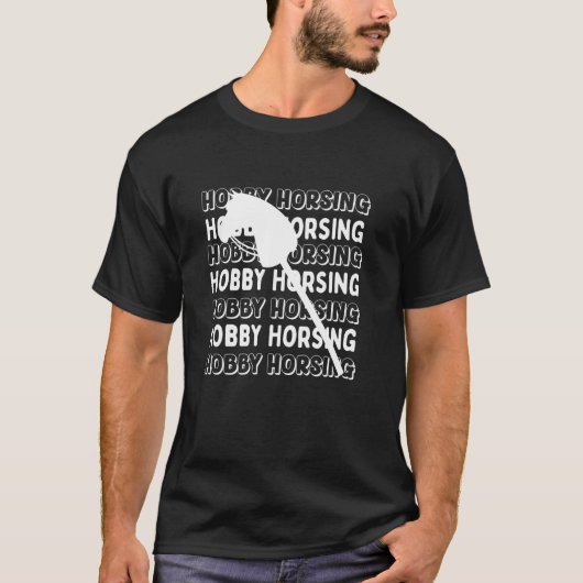 白いホビーホーシング Tシャツ (正面)