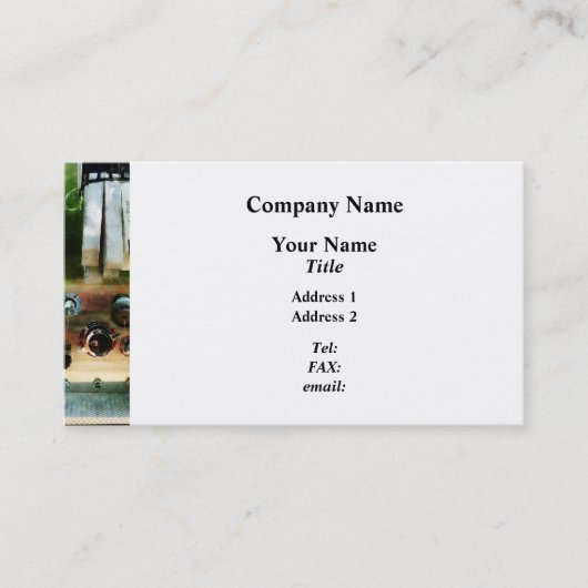 白いホースとノズル 名刺 (正面)