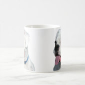 白いボクサーのマグ コーヒーマグカップ (中央)