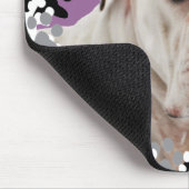 白いボクサーの写真 マウスパッド (コーナー)