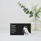 白いボクサーの名刺 名刺 (スタンド正面)