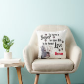 白いボクサーの子犬が大好き クッション (椅子)