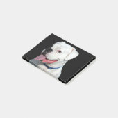 白いボクサー犬 ポストイット (アングル)