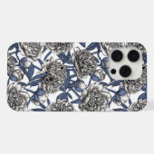 白いボタン iPhoneケース (裏面横)