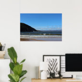 白いポイントビーチ ポスター (ホームオフィス)