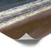 白いポイントビーチ ポスター (角)