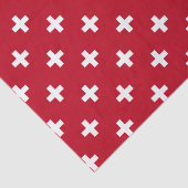 白いポルカが赤に交差 薄葉紙 (詳細)