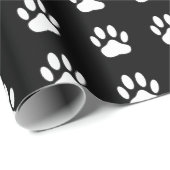 白いポープリントカートゥーンスケッチパターン ラッピングペーパー (ロールコーナー)