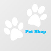 白いポープリントデザインウィンドウの固定 ウィンドウサイン (シート)