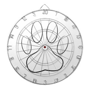 白いポープリント ダーツボード