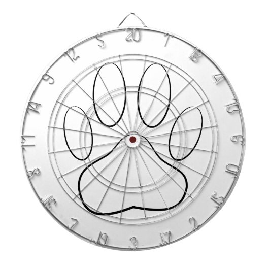 白いポープリント ダーツボード (正面)