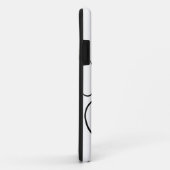 白いポープリント Case-Mate iPhoneケース (裏面/右)