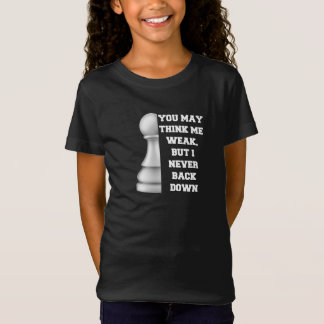 白いポーンチェスの強さ回復戦略ポー Tシャツ