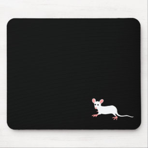 白いマウスのmousepad マウスパッド