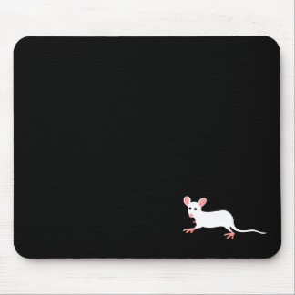 白いマウスのmousepad マウスパッド