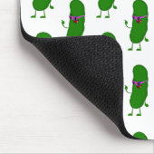 白いマウスパッド上の人をピクルス マウスパッド (コーナー)