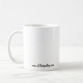 白いマグの鶏 コーヒーマグカップ (左)