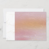 白いマグノリアの宗教招待状 招待状 (裏面)