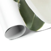 白いマグノリアの花のマグノリアの花柄の花 ラッピングペーパー (ロールコーナー)