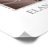 白いマグノリアの花の絵 お別れ会 追悼 ポスター (角)