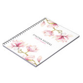 白いマグノリアの花 ノートブック (左側)