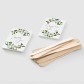 白いマグノリア素朴フローラはドレスにYesを言う ハンドファン (組立なし)