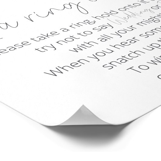 白いマグノリア素朴フローラはItゲームにリングや輪を入れた ポスター (角)