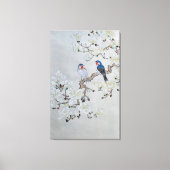 白いマグノリア キャンバスプリント (正面)