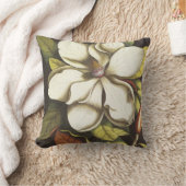 白いマグノリア クッション (ブランケット)