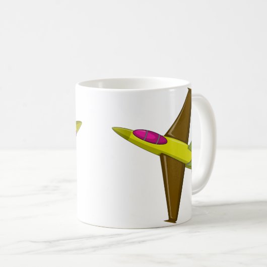 白いマグモックアップ写真 コーヒーマグカップ (正面右)