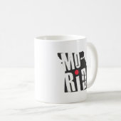 白いマグ コーヒーマグカップ (正面右)