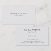 白いマスクの背景 名刺 (正面/裏面)