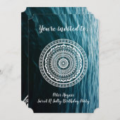 白いマンダラ 海にあなたを自由にさせて 招待状 (正面/裏面)