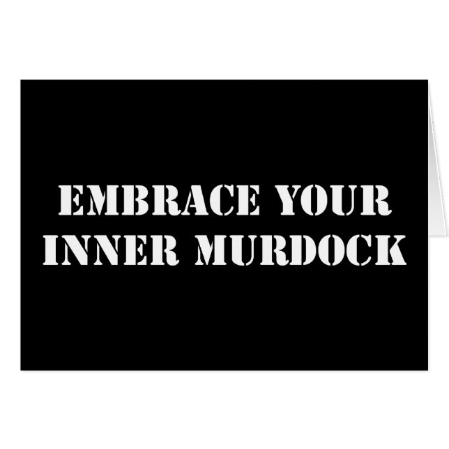 白いマードックカード (正面横)