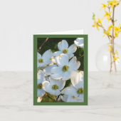 白いミズキ(未加工) カード (黄色い花)