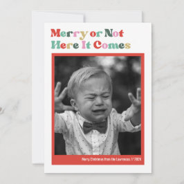 白いメリークリスマス写真ではない シーズンカード