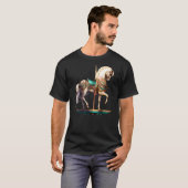 白いメリーゴーラウンドの馬 Tシャツ (正面フル)