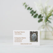 白いメンフクロウの名刺 名刺 (スタンド正面)