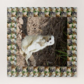 白いメ実在ールカートだ ジグソーパズル (横)