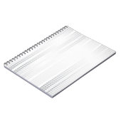 白いモザイクタイル ノートブック (左側)