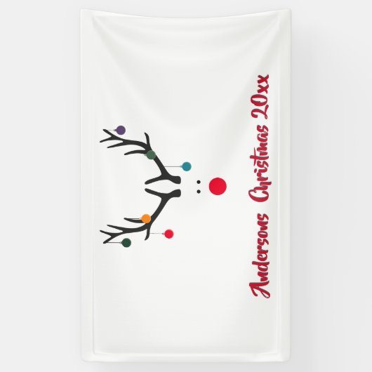 白いモダンおもしろい上の抽象芸術 横断幕 (縦)