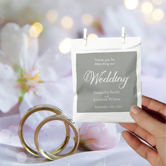 白いモダンお引き立てのセージ緑の書道 フェイバーバッグ