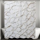 白いモダンシークインシャワーカーテン シャワーカーテン