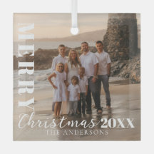 白いモダンメリークリスマススクリプトの写真