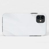 白いモダン大理石のケースメイトに輝くタフなリンゴ Case-Mate iPhoneケース (裏面(横))
