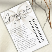 白いモダン弓の推測誰がItブライダルゲーム